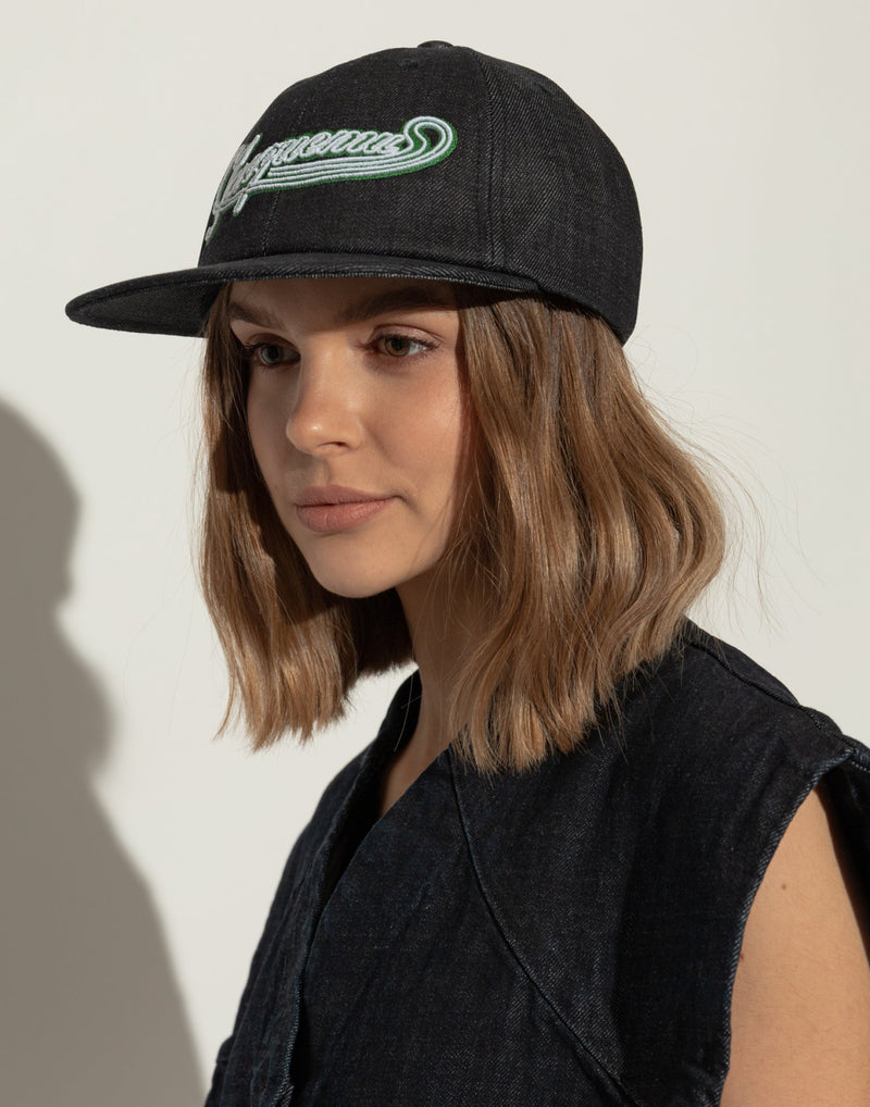 Jacquemus 255ac7181782380 Logo-Embroidered Cotton Baseball Cap — Navy Caps
