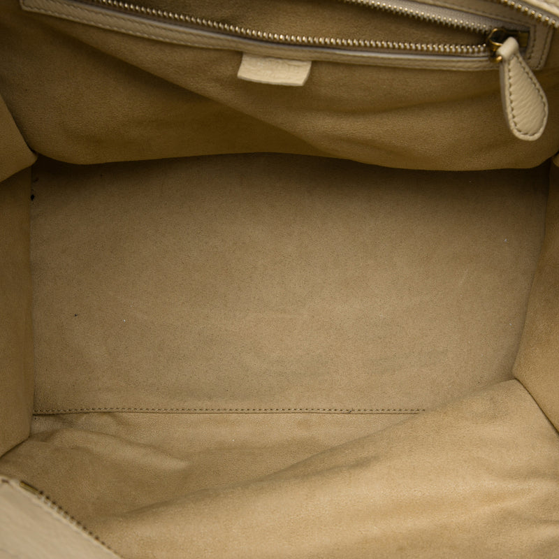 Mini Drummed Calfskin Luggage Tote - Image 4