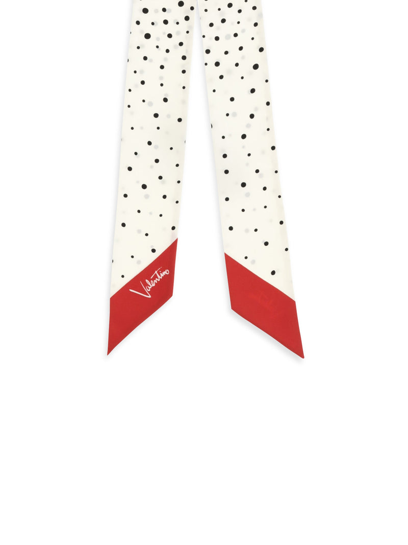 Valentino Garavani Scarf — White Silk Scarfs