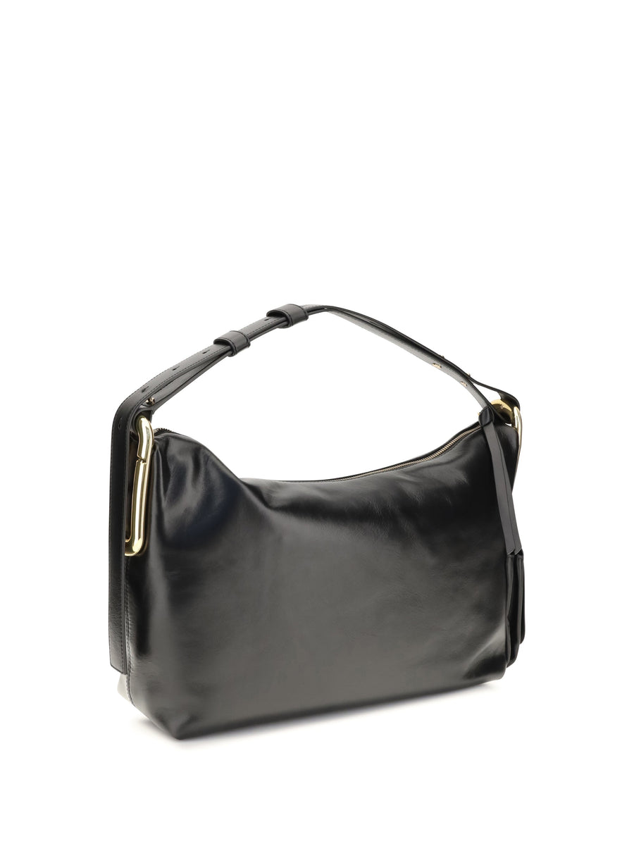 Marc Jacobs Juliette Shoulder Bag — Black Calf Leather