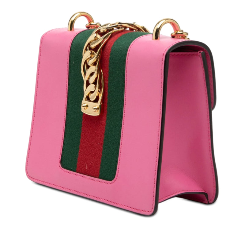 Mini Calfskin Web Sylvie Chain Crossbody - Image 2