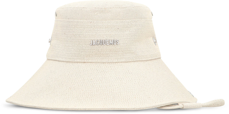 Jacquemus 25eacu00721aw00595 Cotton Fisherman Bucket Hat — Beige