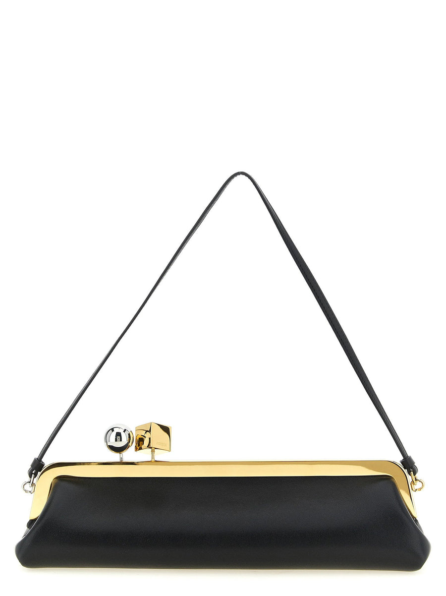 Jacquemus Clutch — Black Lambskin Leather