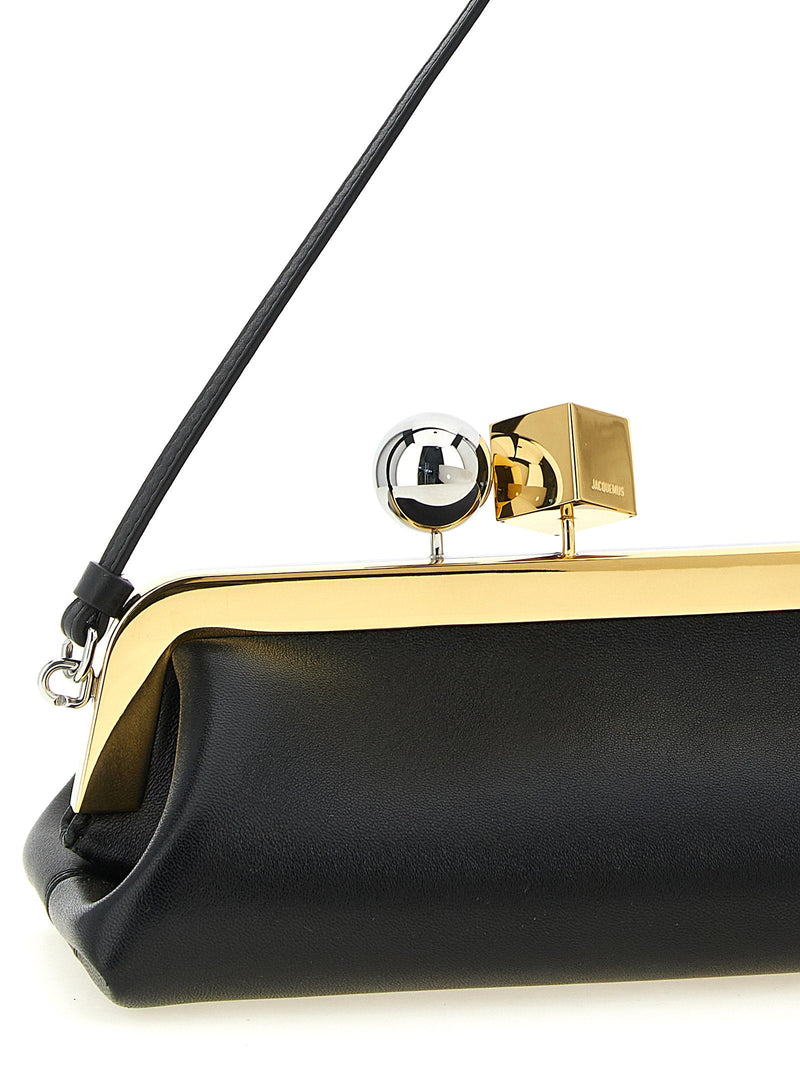 Jacquemus Clutch — Black Lambskin Leather