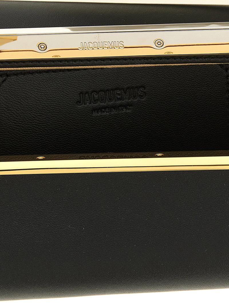 Jacquemus Clutch — Black Lambskin Leather