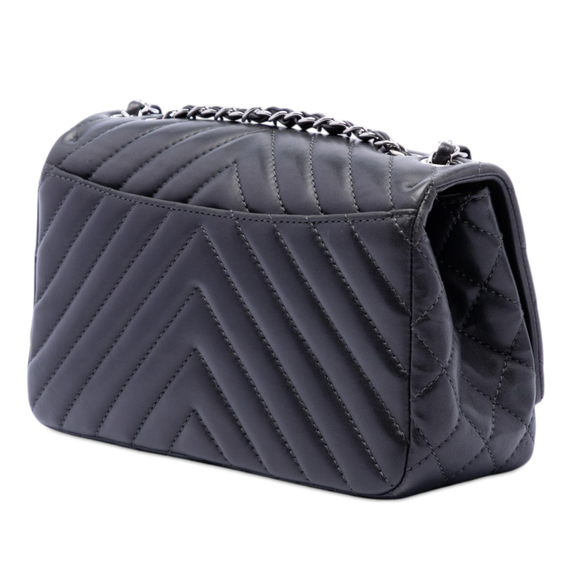 Medium Chevron Lambskin Surpique Flap - Image 2