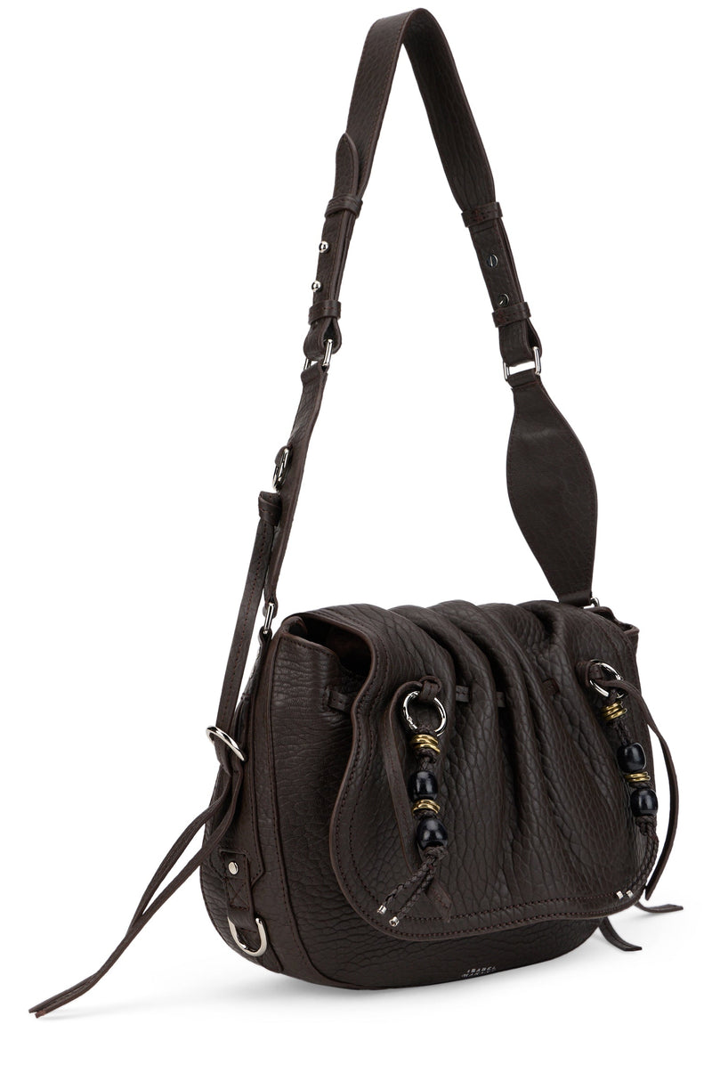Isabel Marant Shoulder Bag — Brown Lambskin Leather