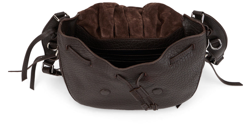 Isabel Marant Shoulder Bag — Brown Lambskin Leather