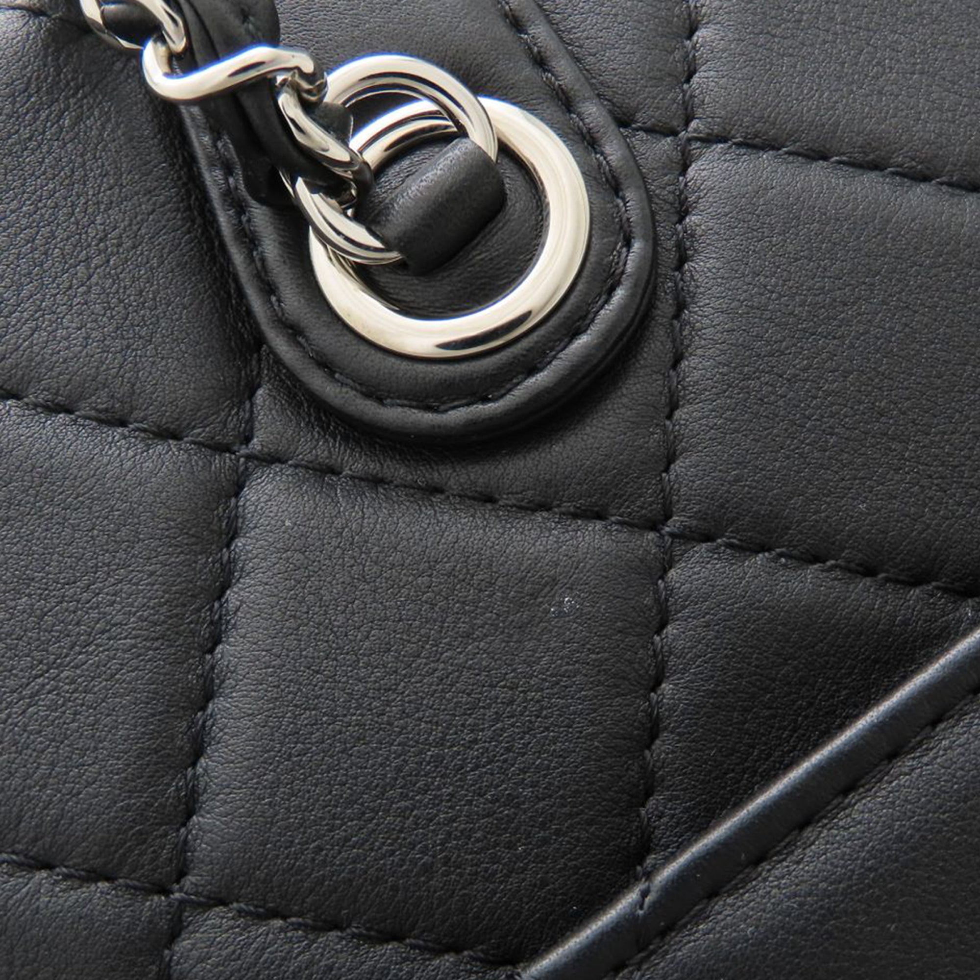 CC Quilted Calfskin Ultra Pocket Shopping Tote - Image 12