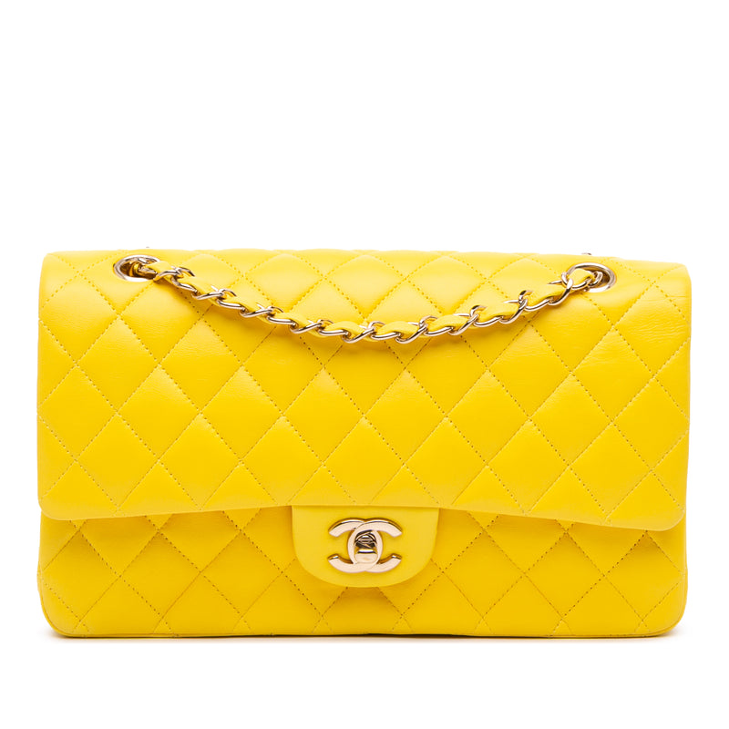 Medium Classic Lambskin Double Flap