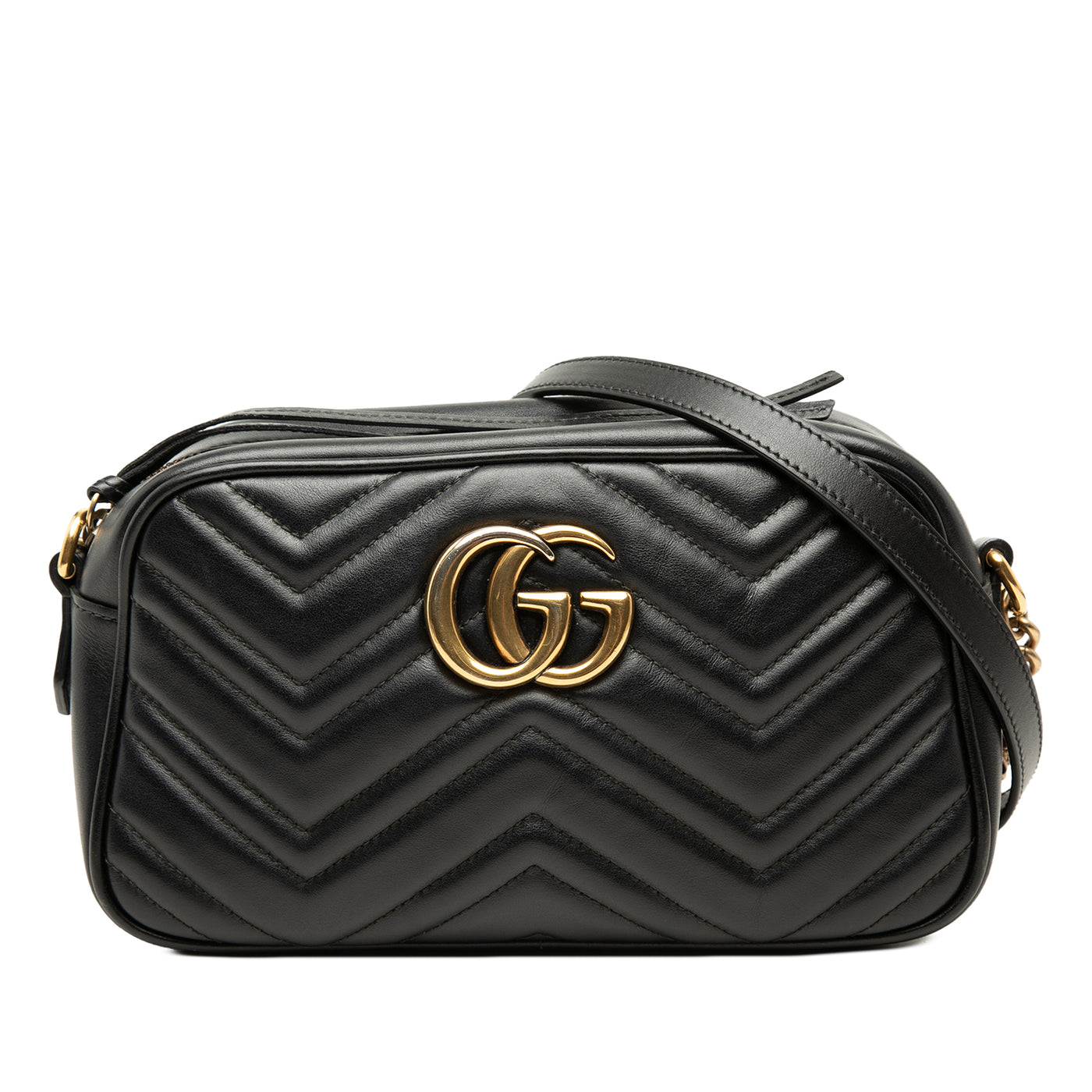 Small GG Marmont Matelasse Calfskin Crossbody - Image 1