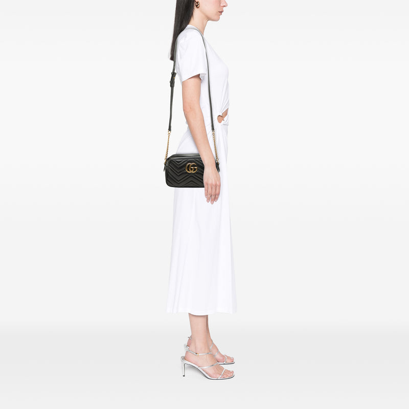 Small GG Marmont Matelasse Calfskin Crossbody - Image 6