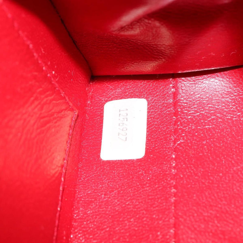 Chanel Vintage Chain Evening Mixed Quilt Lambskin Red Leather Bag