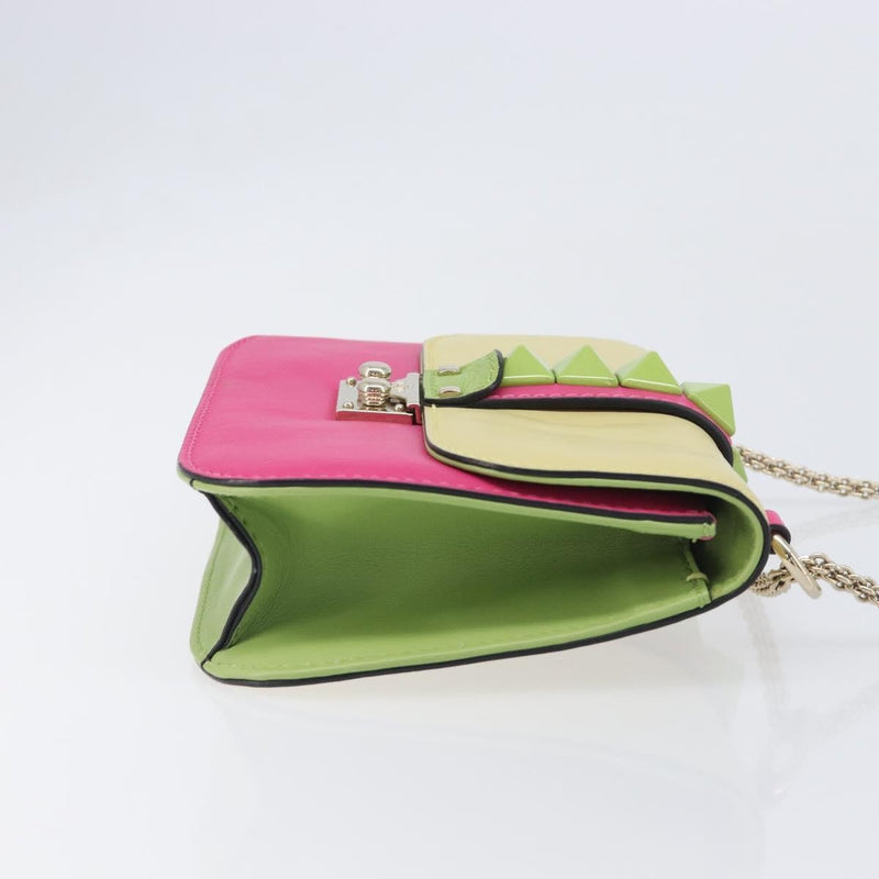 Valentino Garavani Glam Lock Covered Studs Leather Multicolour Bag