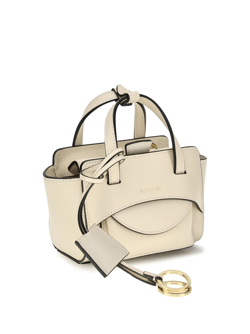 Hidesins Top Handle Bag — Beige Calf Leather Bos Taurus