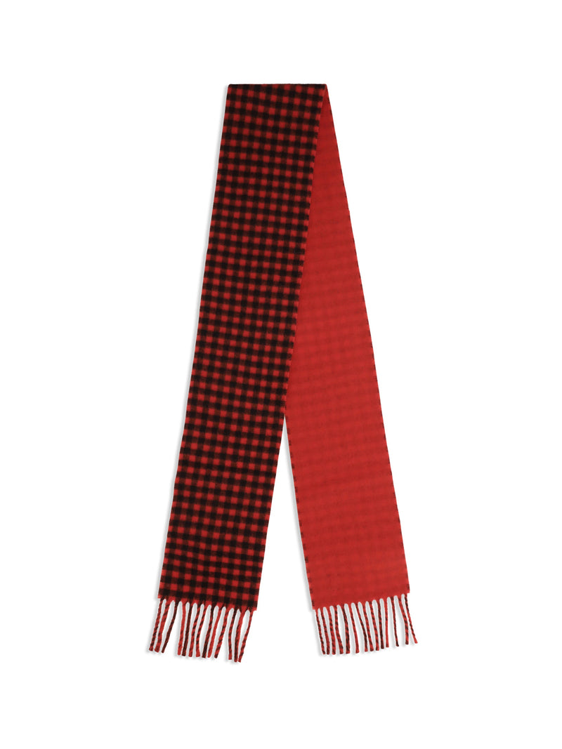 Ami Paris Scarf — Red Merino Wool Ovis Aries Scarfs