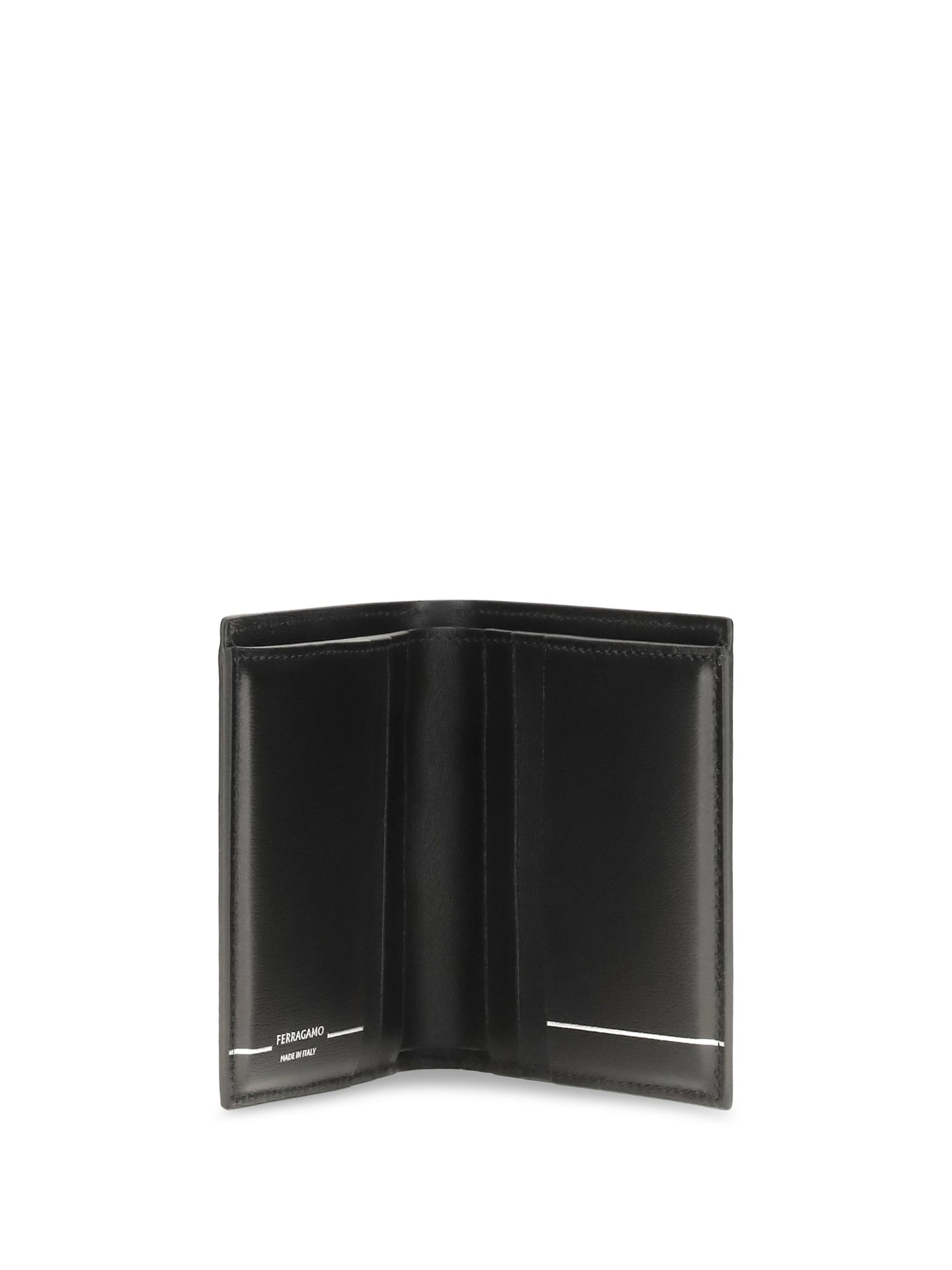 Ferragamo Wallet — Black Calf Leather