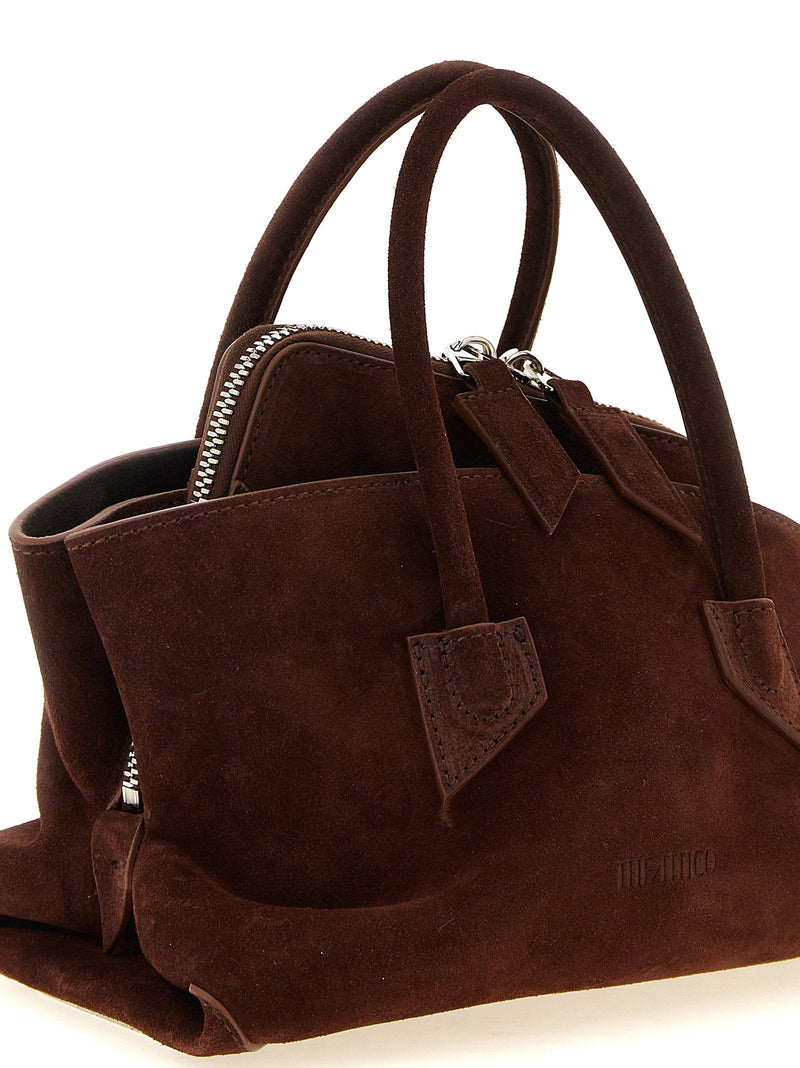 The Attico La Passeggiata Shoulder Bag — Brown Suede
