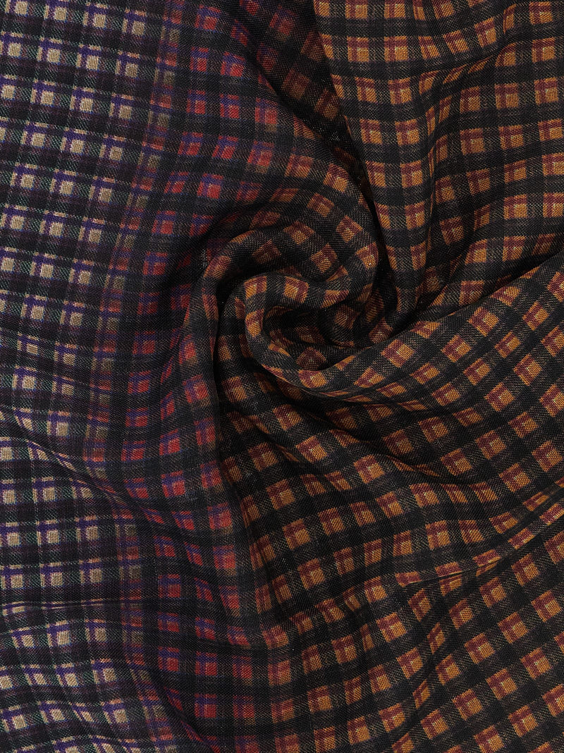 Dries Van Noten Folk Scarf — Black Pure Wool Scarfs