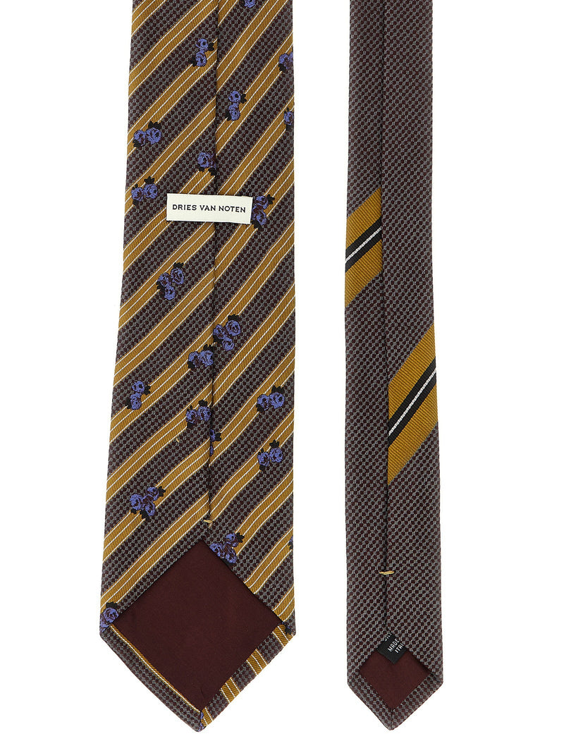 Dries Van Noten Necktie — Gold Silk Neckties
