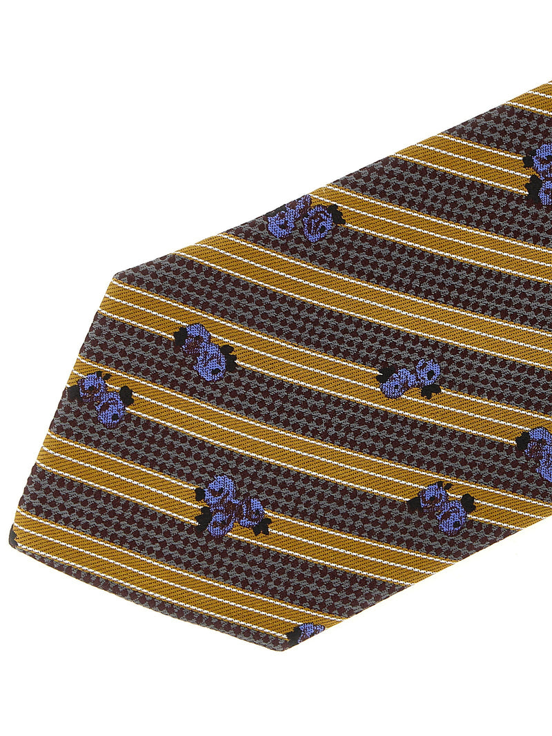 Dries Van Noten Necktie — Gold Silk Neckties
