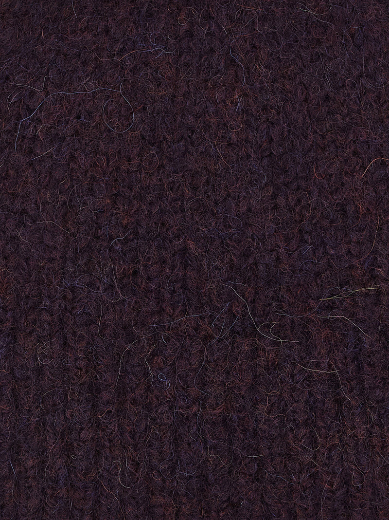 Dries Van Noten Beanie — Burgundy Alpaca And Wool Blend Winter Hats
