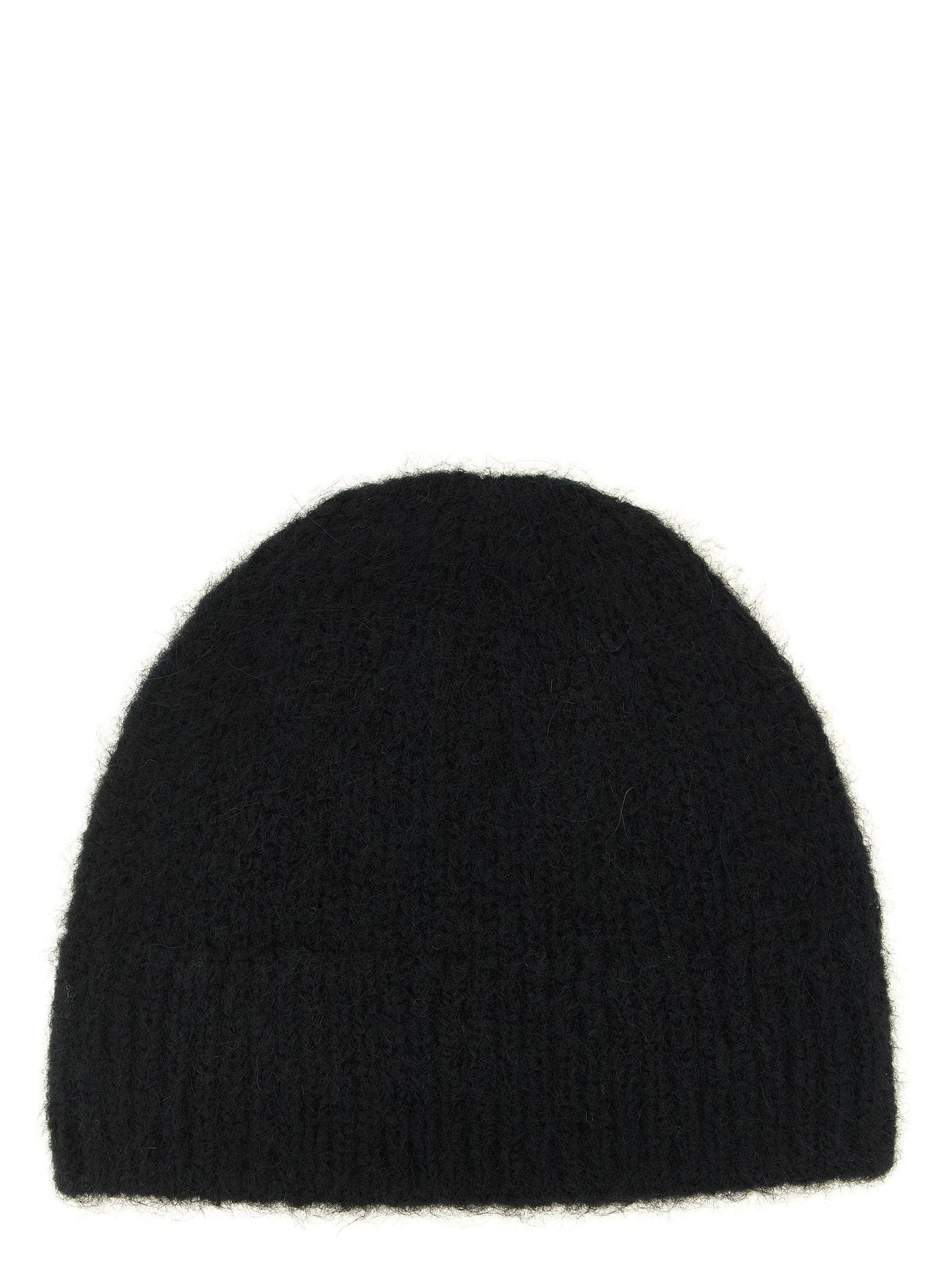 Dries Van Noten Beanie — Black Alpaca And Wool Blend Beanies