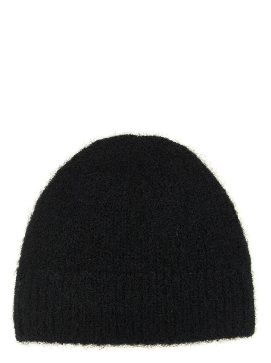 Dries Van Noten Beanie — Black Alpaca And Wool Blend Beanies