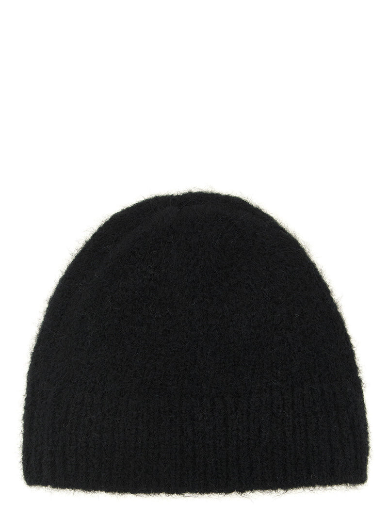 Dries Van Noten Beanie — Black Alpaca And Wool Blend Beanies