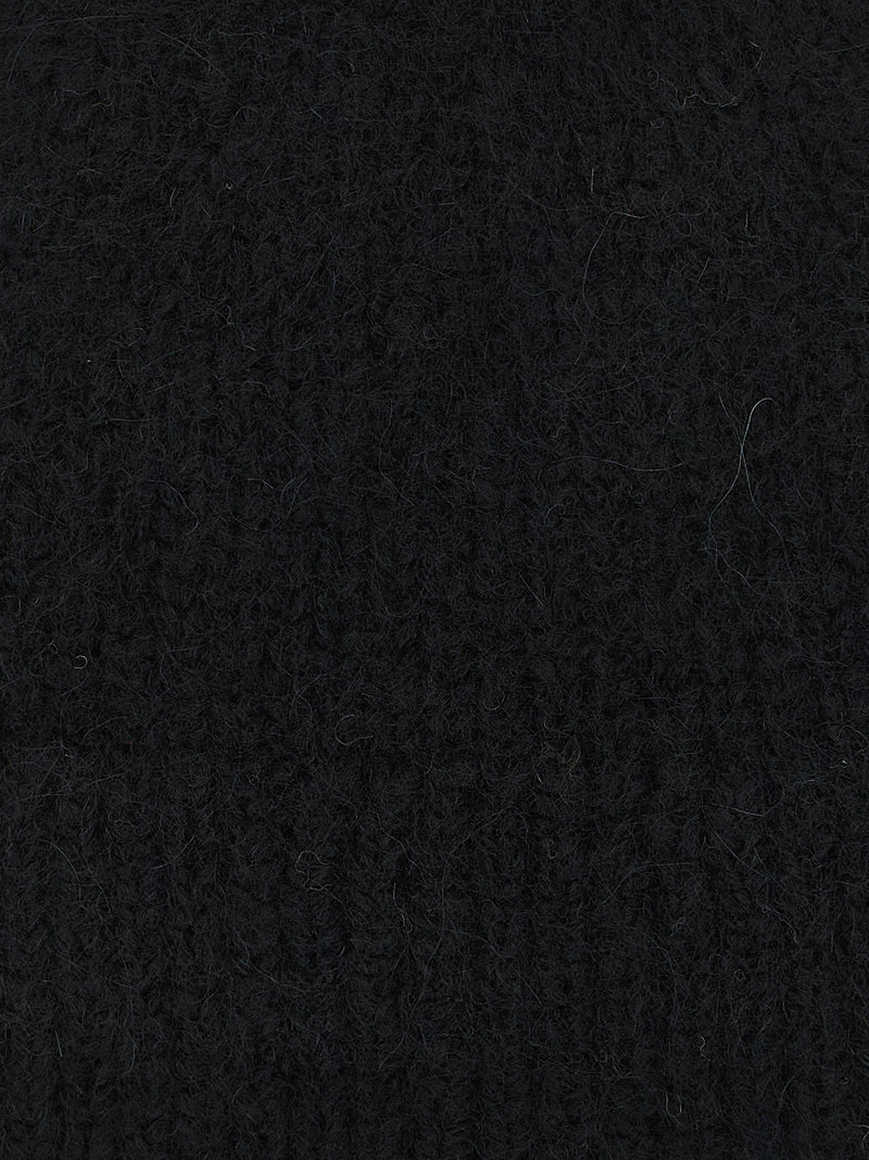 Dries Van Noten Beanie — Black Alpaca And Wool Blend Beanies