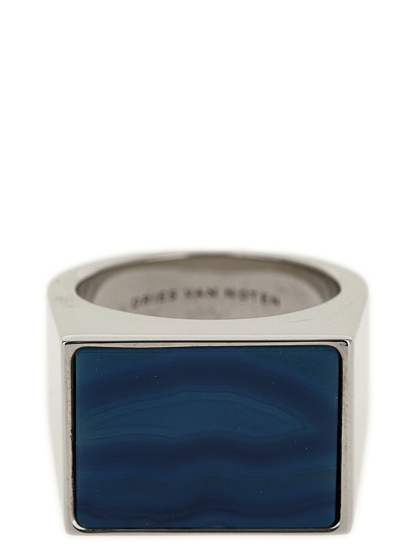 Dries Van Noten Blue Stone Signet Ring — Rings