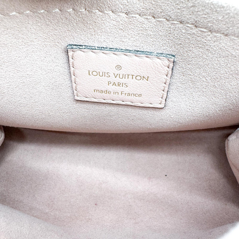 Louis Vuitton Braided Handle Locky Monogram Canvas With Leather Brown Bag