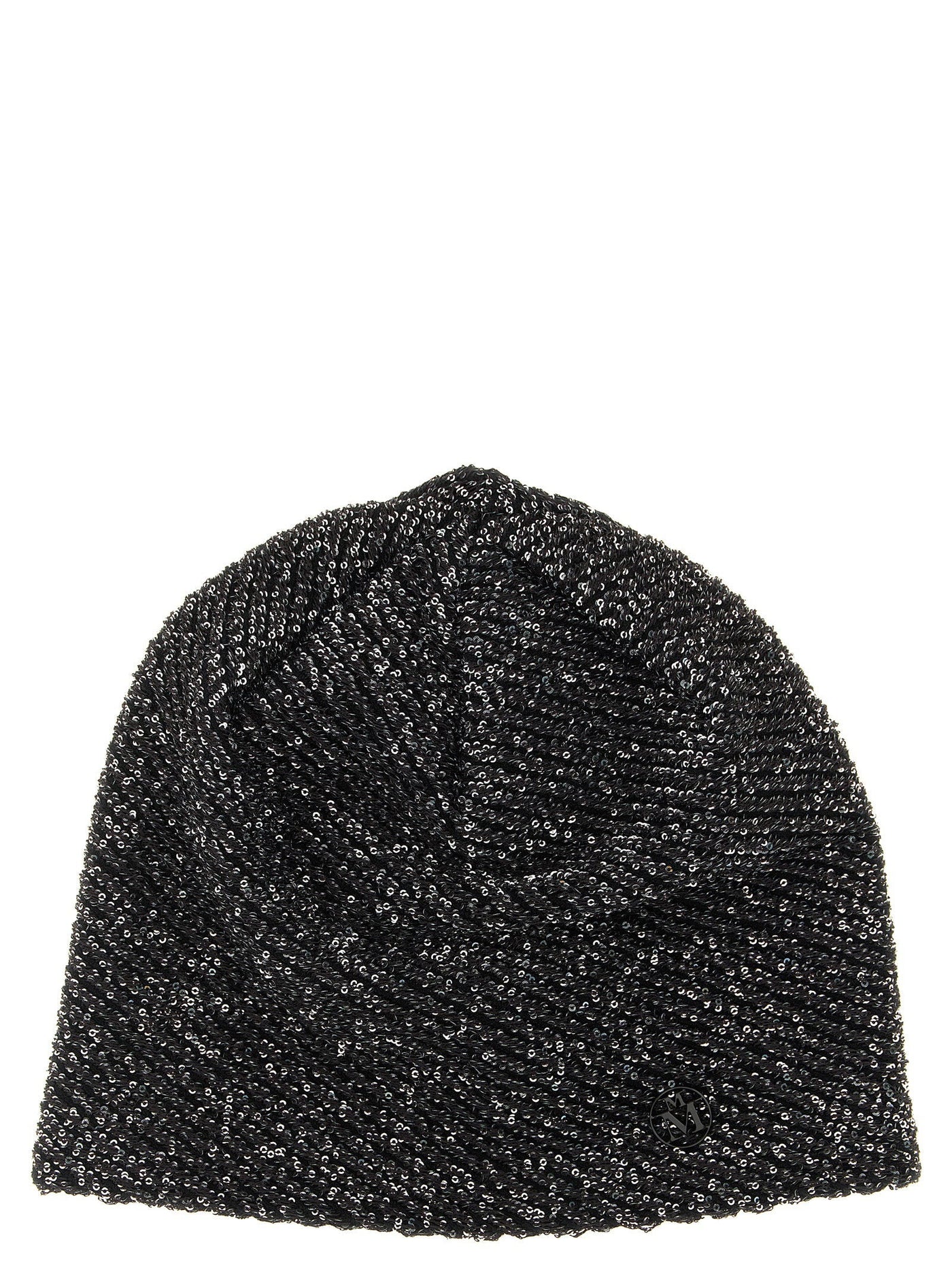Maison Michel Sequin-Embellished Beanie — Black Beanies