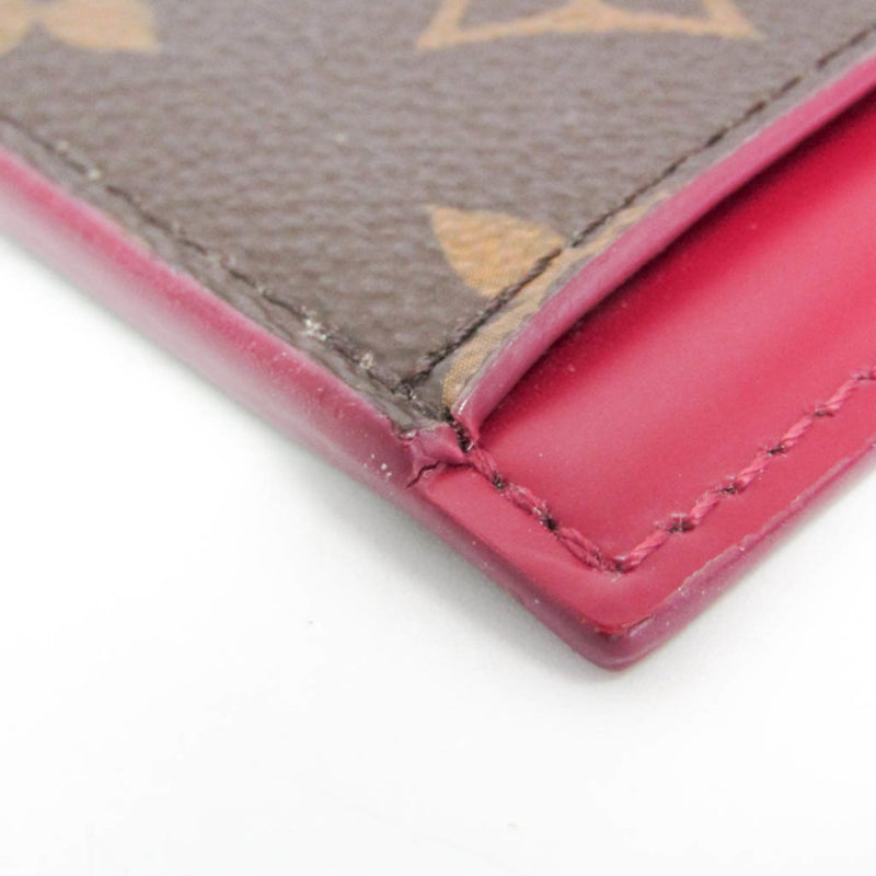 Louis Vuitton Zipped Card Holder Nm Monogram Canvas Brown Accessory
