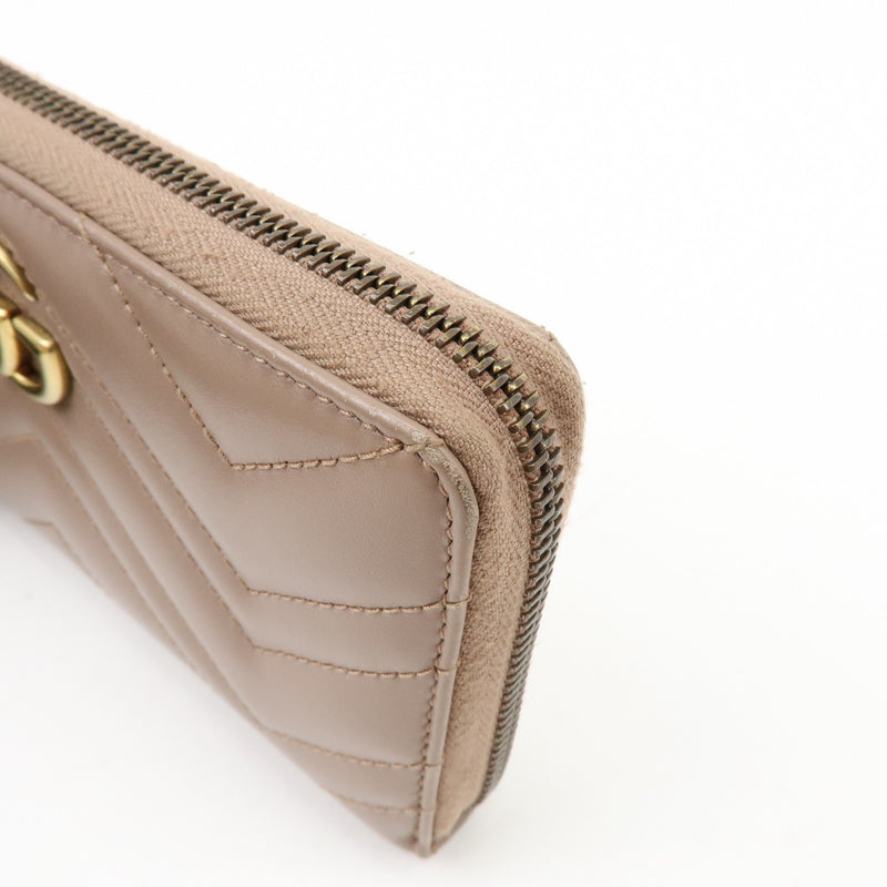 Gucci Gg Marmont Organizer Matelasse Leather Beige Accessory