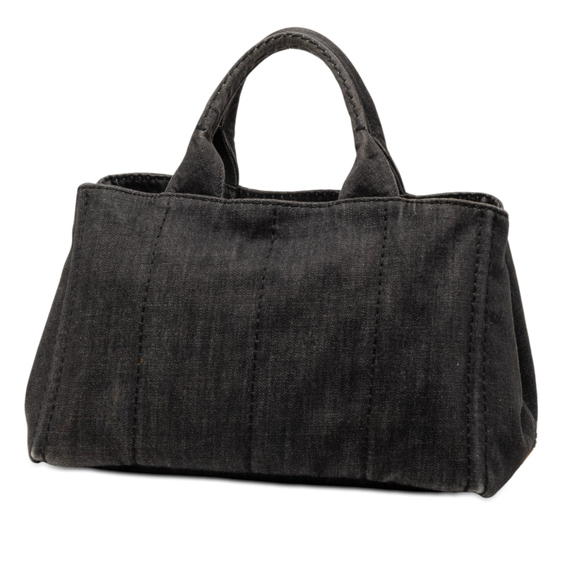 Small Denim Canapa Logo Satchel - Image 2