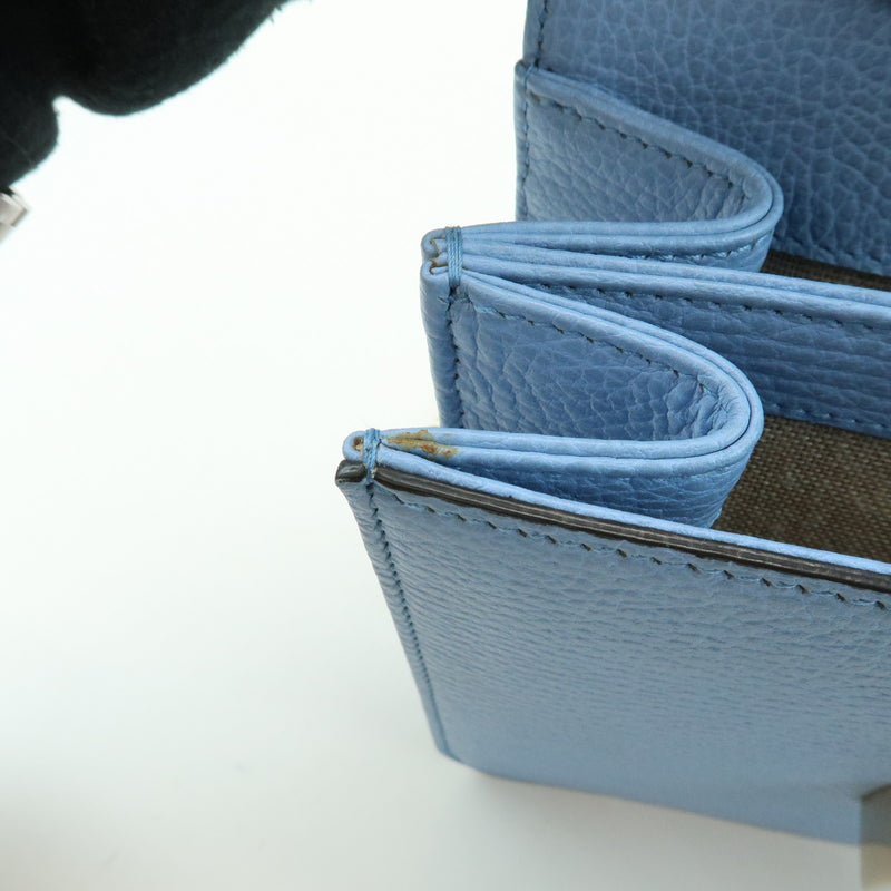 Gucci Interlocking Leather Blue Bag