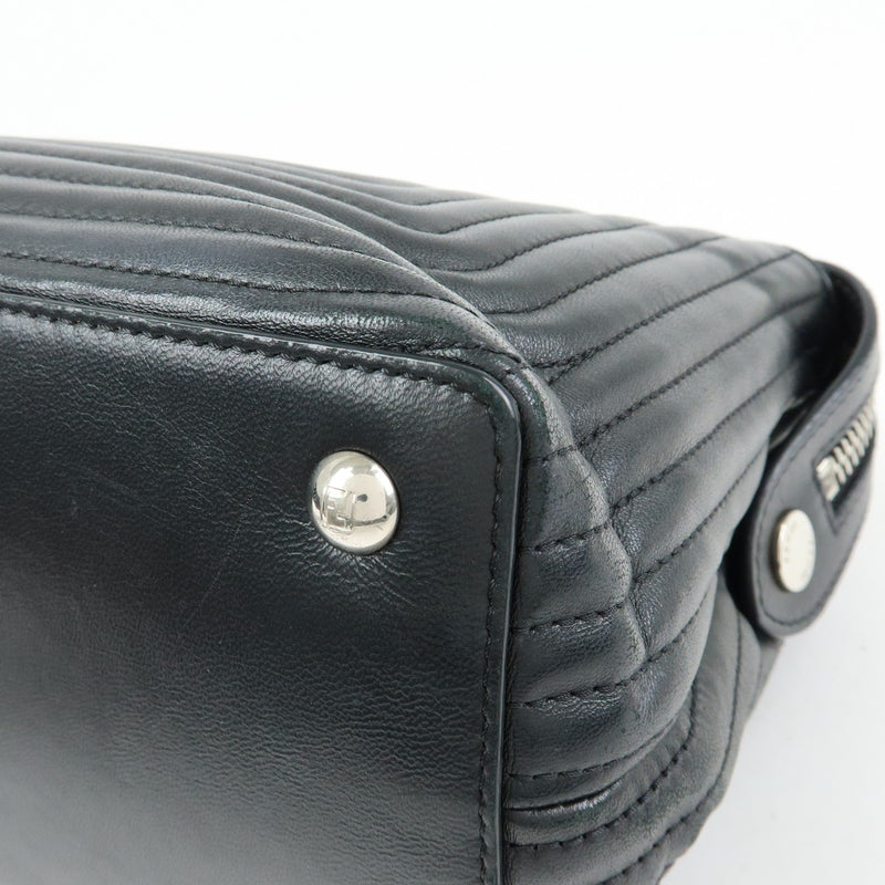 Fendi Dotcom Click Quilted Leather Black Bag