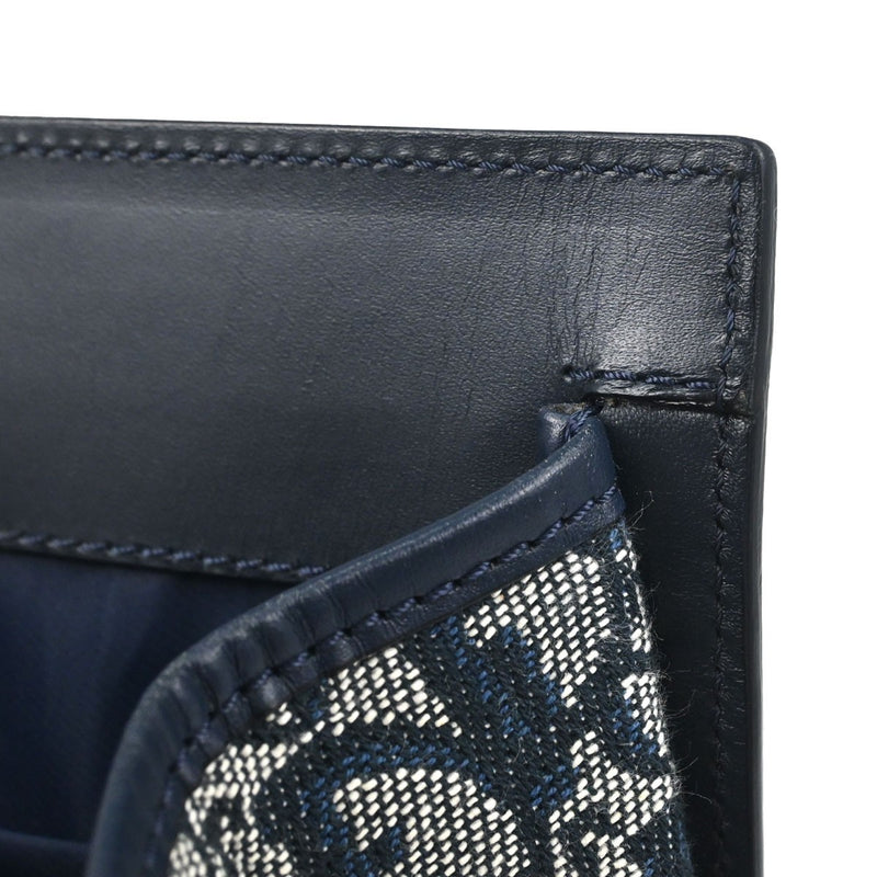 Christian Dior Vintage Trotter Pocket Diorissimo Canvas Navy Bag