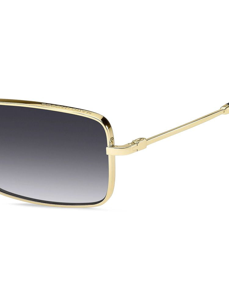 Marc Jacobs Metal Rectangle Sunglasses — Gold