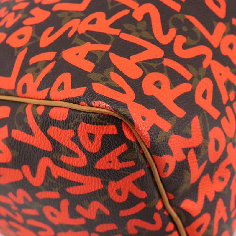 Louis Vuitton Speedy Limited Edition Monogram Graffiti Orange Canvas Bag