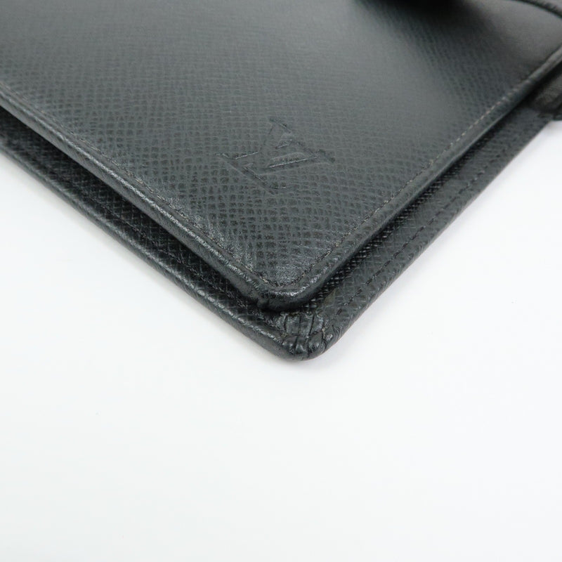Louis Vuitton Ring Agenda Cover Taiga Leather Gray Bag