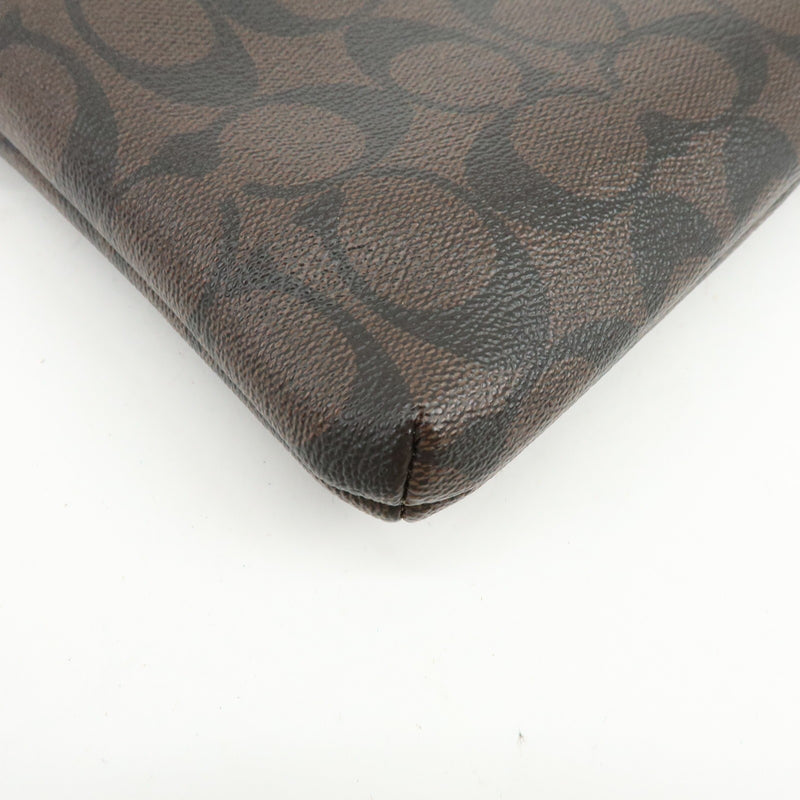 Coach Shoulder Canvas Brown Bag