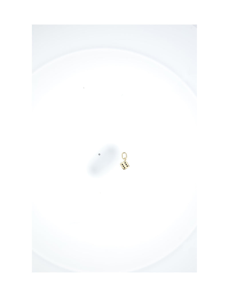 Celine Triomphe Dice Brooch — Gold Brooches & Pins