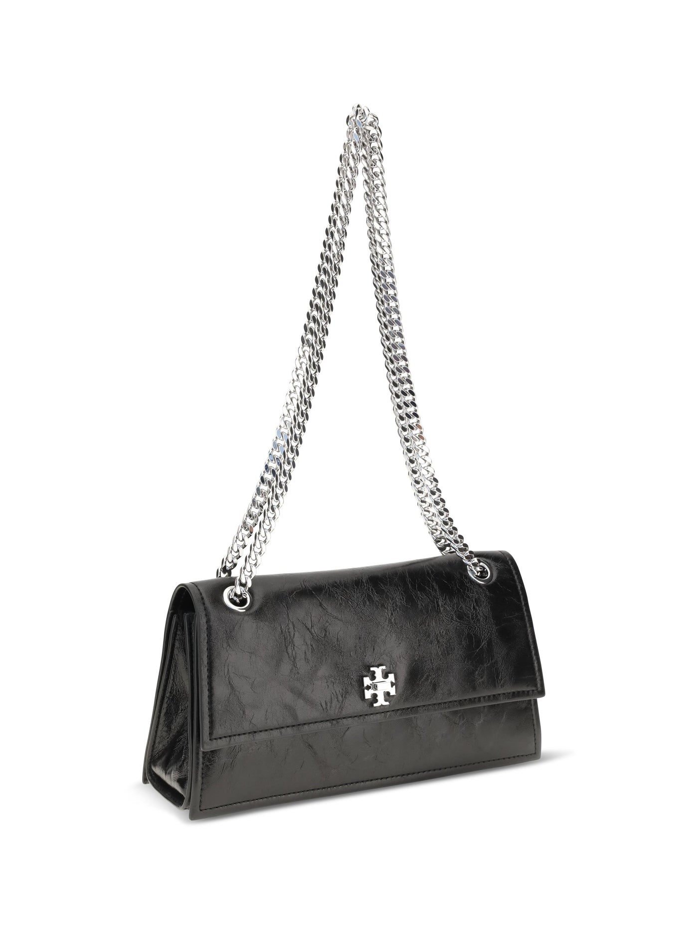 Tory Burch Kira Shoulder Bag — Black Suede