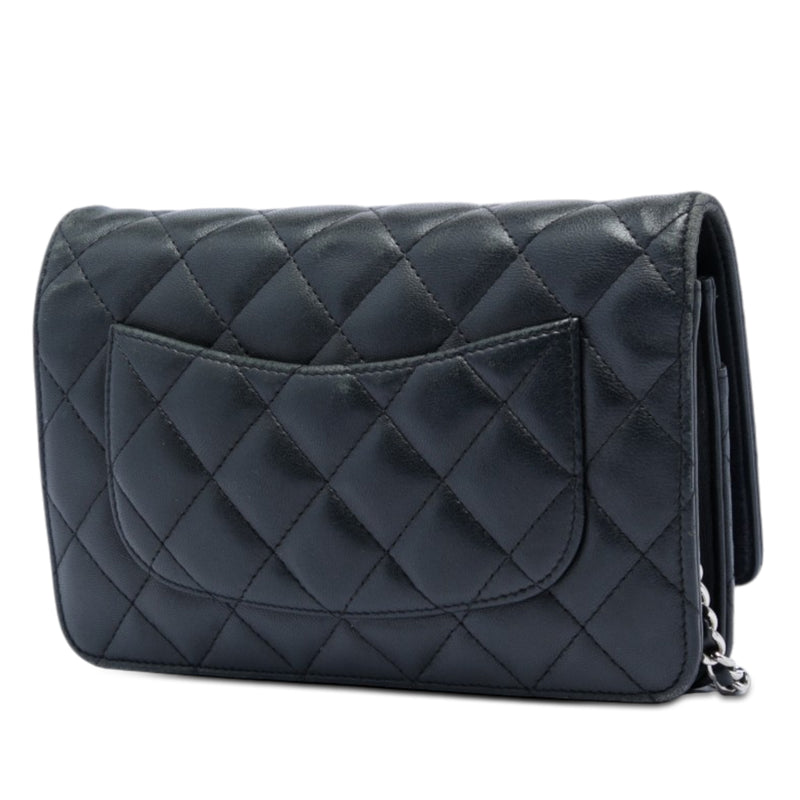 CC Quilted Lambskin Wallet On Chain - Image 2