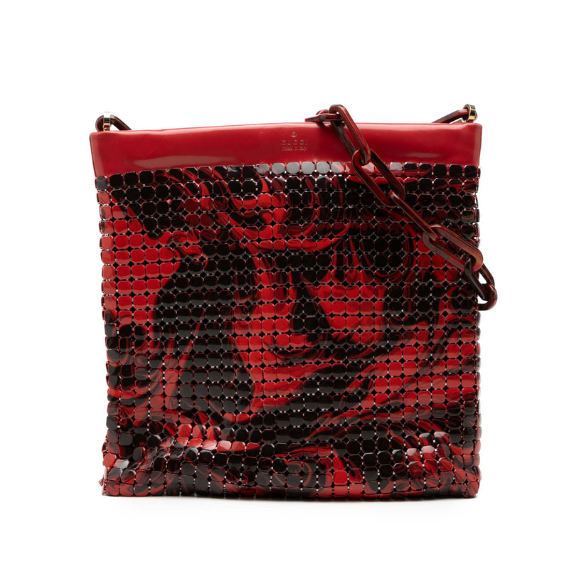 Metal Abstact Lava  Chainmail Shoulder Bag