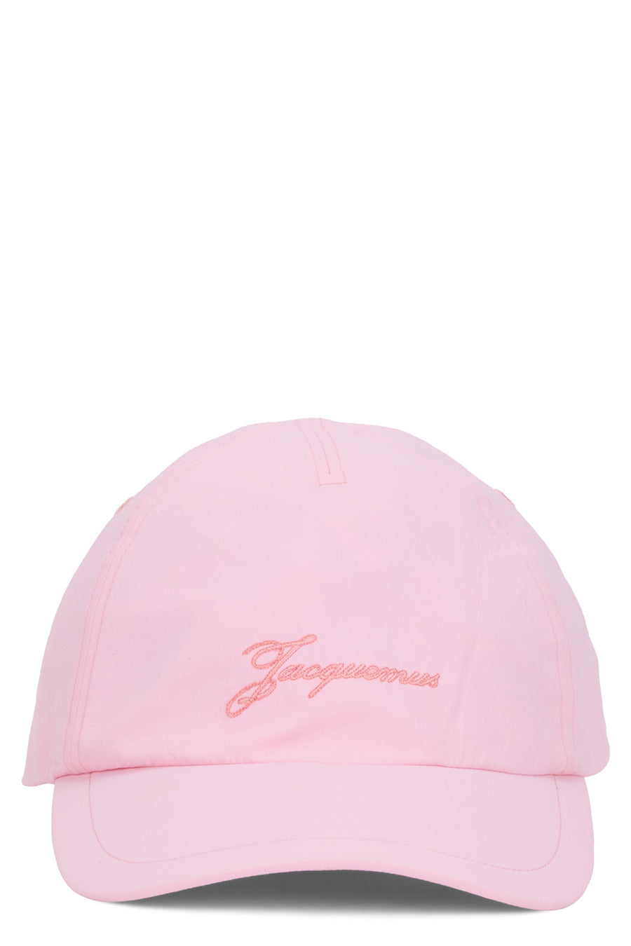 Jacquemus 26eacu00799aw00645 Embroidered Logo Baseball Cap — Pink Polyester Caps