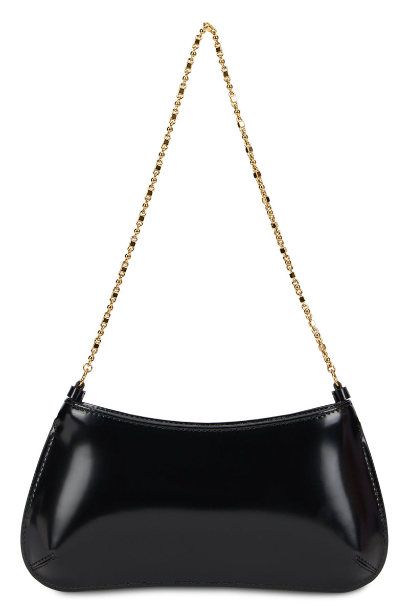 Jacquemus Glossy Calfskin Shoulder Bag — Black
