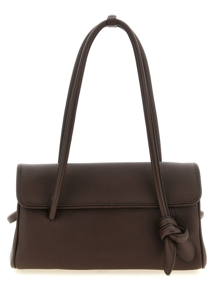 Jacquemus Le Turismo Long Shoulder Bag — Brown Hammered Calf Leather
